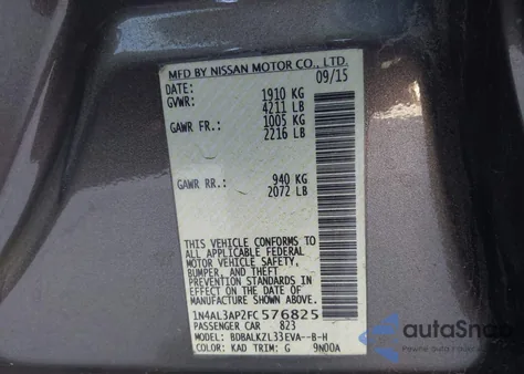 2017 Nissan Altima 2.5 z USA, uszkodzony, nr VIN 1N4AL3AP7HC182241